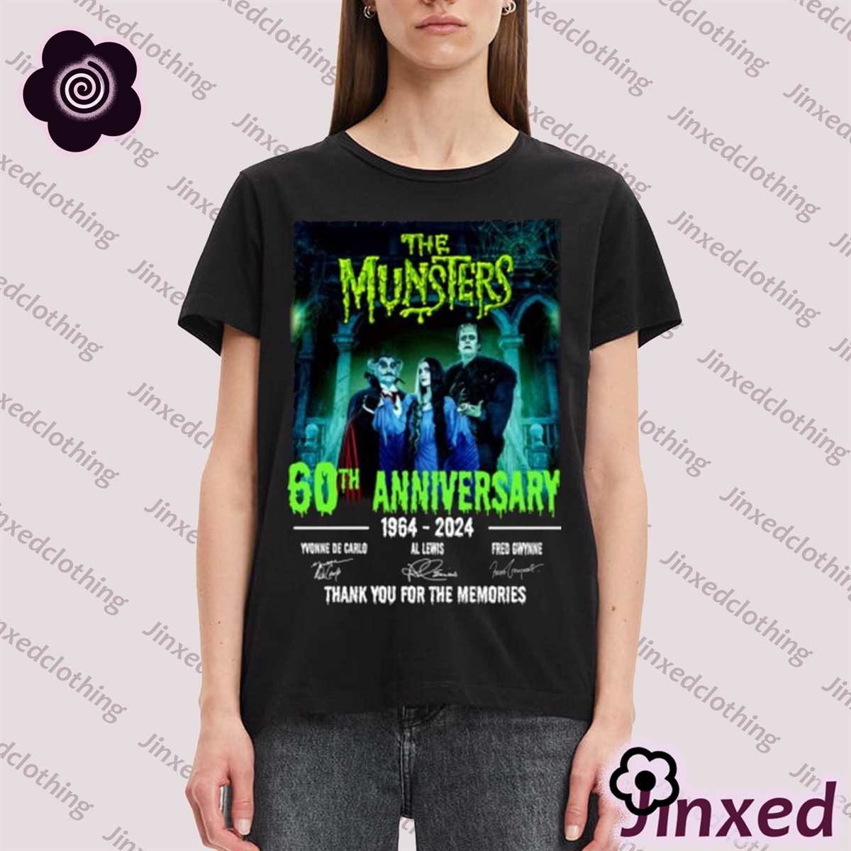 The Munsters 60th Anniversary 1964-2024 Thank You For The Memories Unisex T-shirt 